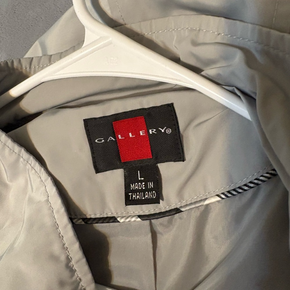Gallery Light Gray Raincoat